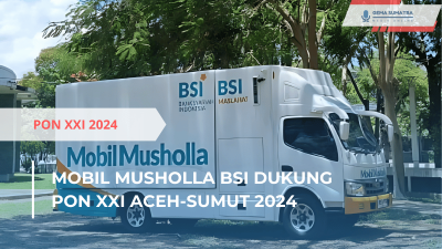 Ket foto: Mobil Musholla BSI (Sumber foto: Instagram/bsiregion_1aceh)