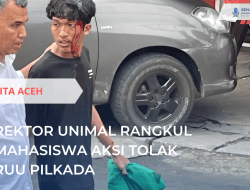 Rektor Unimal Rangkul Mahasiswa Aksi Tolak RUU Pilkada