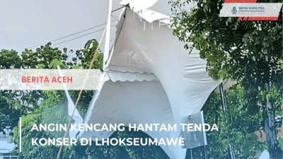 Ket foto: Angin Kencang di Lhokseumaweu (Sumber Foto: Instagram/newsrbaceh)