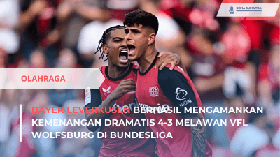 Ket foto: Bayer Leverkusen vs Wolfsburg (Sumber Foto: Instagram/bayer04fussball)