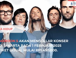 Maroon 5 Siap Gelar Konser di Jakarta 2025