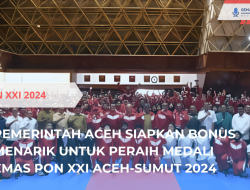 Bonus Emas untuk atlet PON XXI Aceh-Sumut sebesar Rp300 Juta