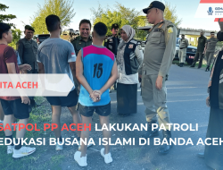 Satpol PP Aceh Patroli Edukasi Busana Islami di Banda Aceh