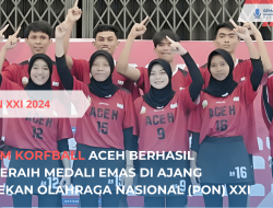 Aceh Raih Emas di Final Korfball PON XXI 2024