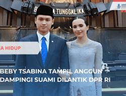 Beby Tsabina Dampingi Suami Dilantik DPR RI