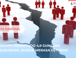 Gempa Magnitudo 4,9 Guncang Sukabumi, Warga Merasa Getaran