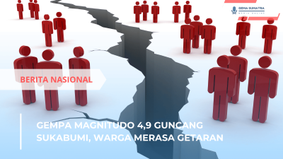 Gempa Magnitudo 4,9 Guncang Sukabumi, Warga Merasa Getaran