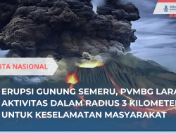 Erupsi Gunung Semeru, Aktivitas Dilarang di Radius 3 KM