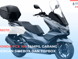Honda PCX 160 Tampil Garang dengan Sidebox dan Topbox