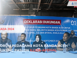 Forum Pedagang Kota Banda Aceh Dukung Paslon Illiza-Afdhal