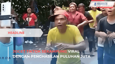 Ket foto: Joget TikTok Sekampung (Sumber Foto: Instagram/awreceh.id)