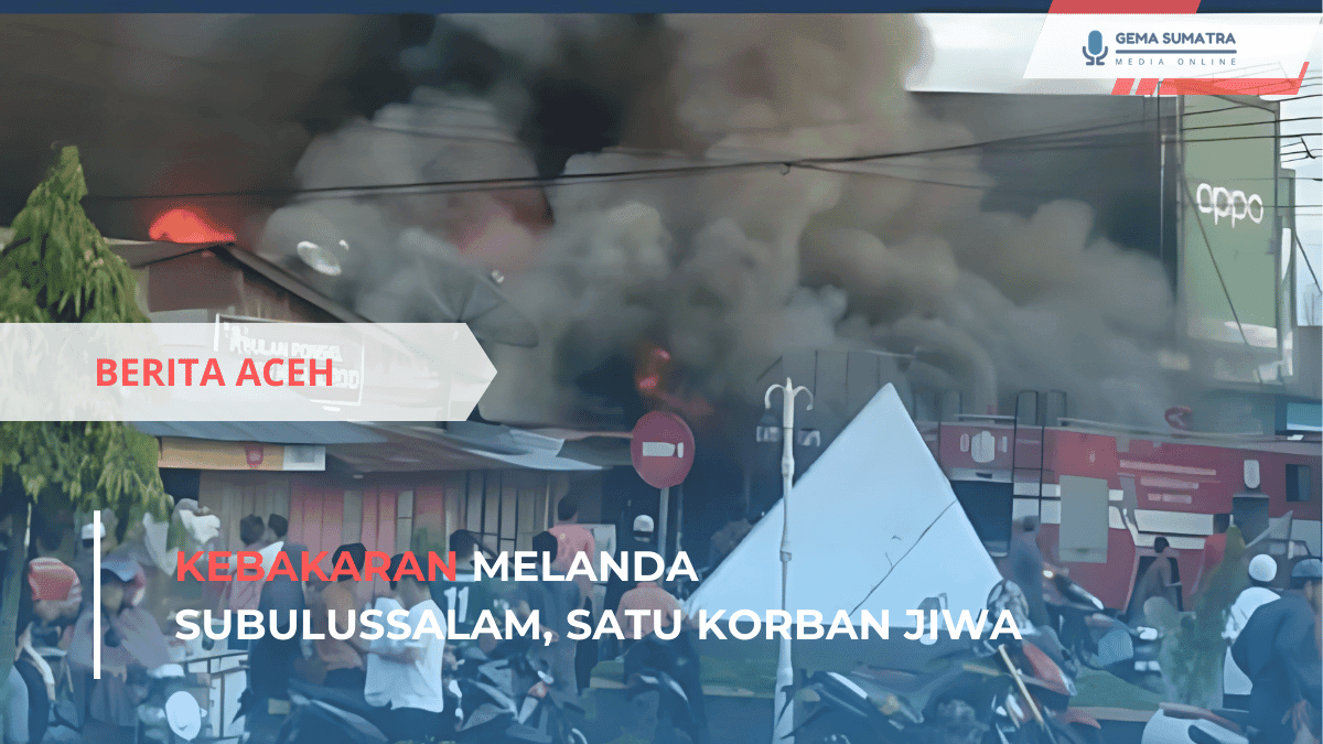 Ket foto: Kebakaran di Subulussalam (Sumber Foto: Instagram/acehreal__)