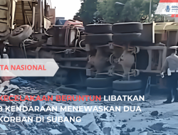 Kecelakaan Beruntun Libatkan 8 Kendaraan di Subang