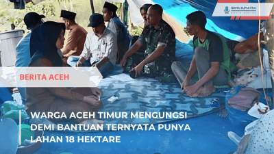 Ket foto: Keluarga Sofyan di Tenda Darurat (Sumber Foto: Instagram/acehreal__)