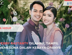 Febby Rastanty Dilamar, Tampil Memesona dalam Kebaya Oranye