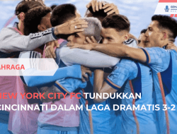 New York City FC Tundukkan Cincinnati dalam Laga Dramatis 3-2