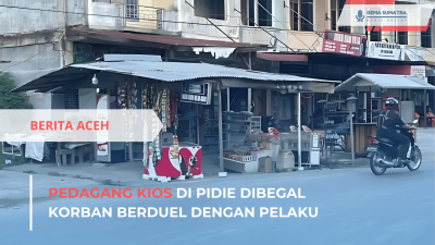 Pedagang Kios di Pidie Dibegal, Korban Berduel dengan Pelaku