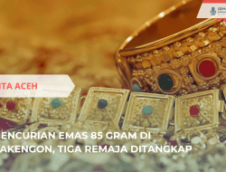 Pencurian Emas 85 Gram di Takengon, Tiga Remaja Ditangkap