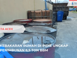 Kebakaran Rumah Warga Ungkap Penimbunan BBM Ilegal di Pidie