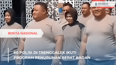 60 Polisi di Trenggalek Ikuti Program Penurunan Berat Badan