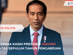 Terima Kasih Presiden Jokowi atas Dedikasi dan Kepemimpinan