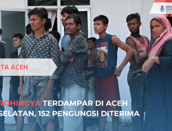 Rohingya Terdampar di Aceh Selatan, 152 Pengungsi Diterima