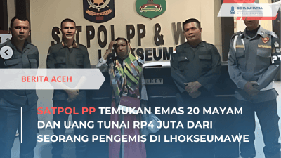 Ket foto: Satpol PP Lhokseumawe (Sumber Foto: Instagram/newsrbaceh)