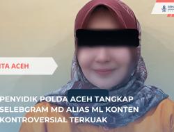 Selebgram Aceh MD Alias ML Ditangkap Polda Aceh