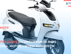 TVS iQube Diluncurkan di IMOS 2024, Motor Listrik Futuristik