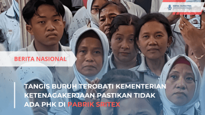 Ket foto: Tangis Buruh di Pabrik Sritex (Sumber Foto: Instagram/indotoday)