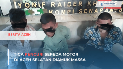 Tiga Pencuri Sepeda Motor di Aceh Selatan Diamuk Massa