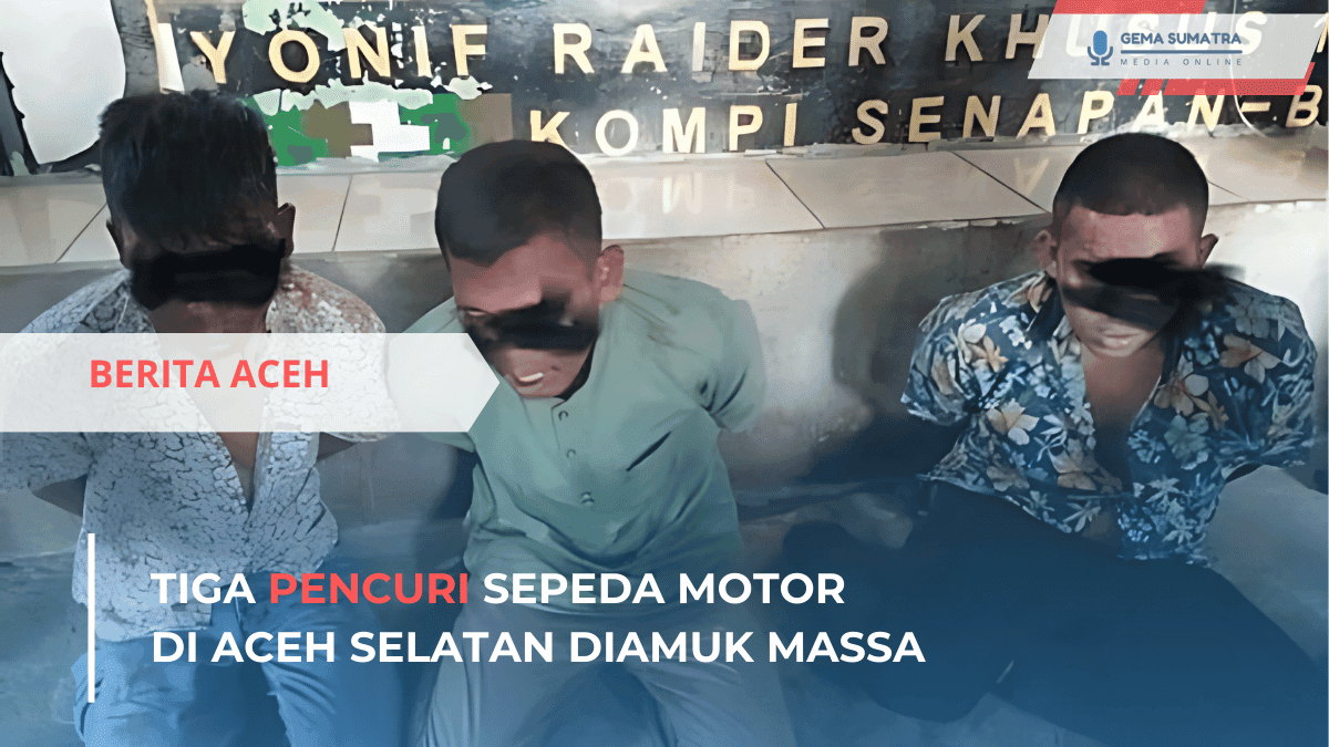 Ket foto: Tiga Pencuri Sepeda Motor (Sumber Foto: Instagram/kabaraceh)