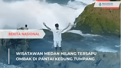 Ket foto: Wisatawan Tersapu Ombak (Sumber Foto: Instagram/ fakta.indo)