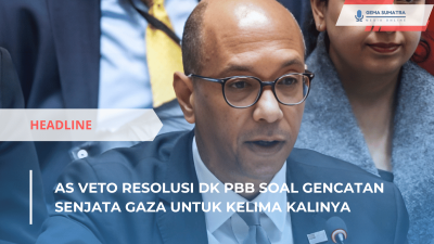 AS Veto Resolusi DK PBB soal Gencatan Senjata Gaza