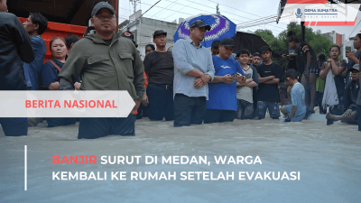 Banjir Terjang Villa Patumbak Permai Medan, Warga Terjebak