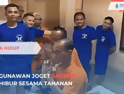 Gunawan Joget Sadbor Hibur Sesama Tahanan