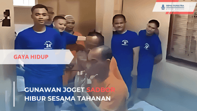 Gunawan Joget Sadbor Hibur Sesama Tahanan