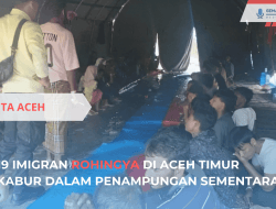 19 Imigran Rohingya Kabur dari Penampungan di Aceh Timur