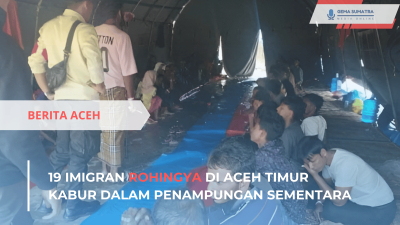 19 Imigran Rohingya Kabur dari Penampungan di Aceh Timur