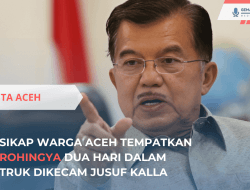 JK Dikecam Sikap Warga Aceh Tempatkan Rohingya di Truk