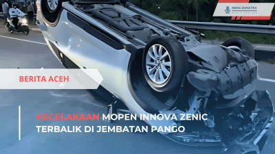 Ket foto: Kecelakaan di Jembatan Pango (Sumber Foto: Tiktok_rahmatjaya002)