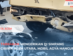 Tabrakan Mengerikan di Simpang Cibrek, Mobil Agya Hancur