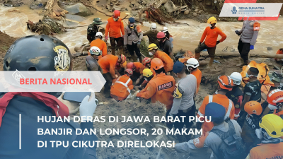 Hujan Deras di Jawa Barat Picu Banjir dan Longsor