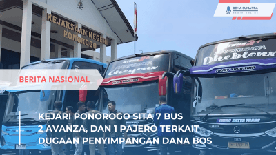 Ket foto: Penyitaan Kendaraan Terkait Penyalahgunaan Dana BOS (Sumber Foto : indotoday)