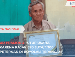 Pramono Tak Sanggup Bayar Pajak, 1.300 Peternak Terancam