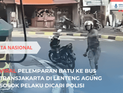 Viral Pelemparan Batu di Bus TransJakarta Lenteng Agung