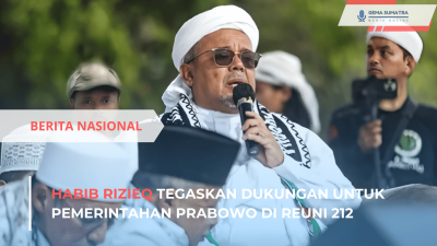 Ket foto: Habib Rizieq di Acara Reuni 212 (Sumber Foto: Instagram/fakta.jakarta)