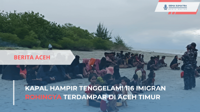 Ket foto: Imigran Rohingya Terdampar lagi di Aceh Timur (Sumber Foto: Instagram/kabaraceh)