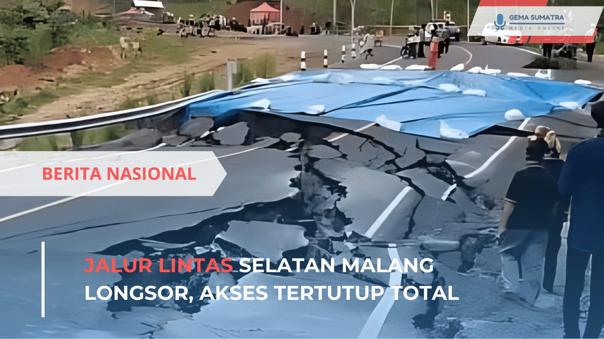 Ket foto: Jalur Lintas Selatan Malang Longsor (Sumber Foto: Tiktok/ipularema)