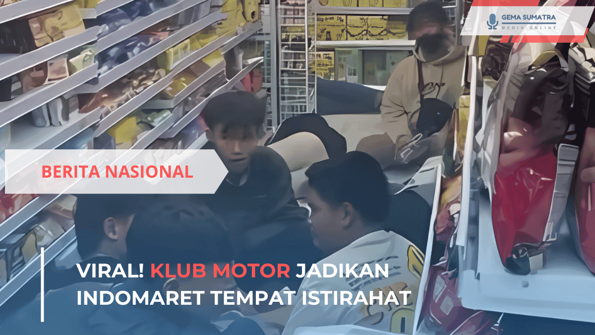 Ket foto: Klub Motor Istirahat di Indomaret (Sumber Foto: Instagram/fakta.indo)